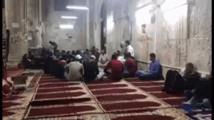 תפילות המוסלמים במתחם שער הרחמים ביום שישי האחרון
