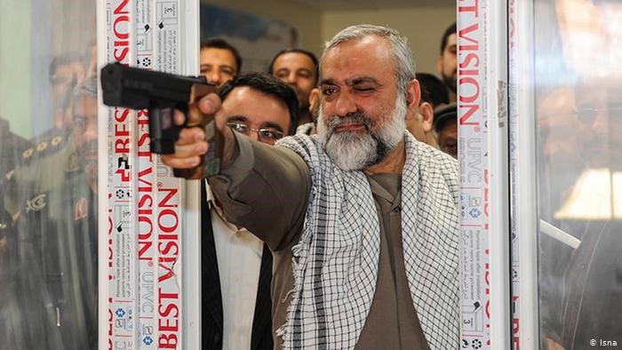 מחמד רזא נקדי, אחד המפקדים האלימים ביותר במשה"מ חוזר לזירה בהוראת ח'אמנהאי. מוכנות המשטר לדיכוי ללא פשרות של האזרחים. התמונה מהסוכנות האיראנית, איסנ"א.