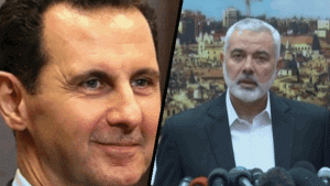 אימעיל הניה, מנהיג חמאס ונשיא סוריה באשר אל אסד