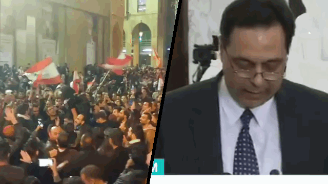 ראש ממשלת לבנון וההפגנות נגדו