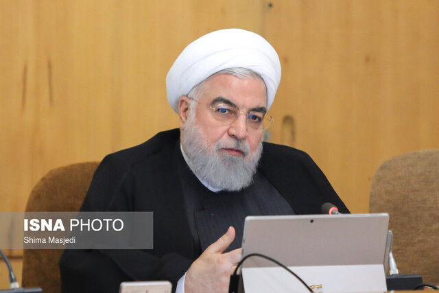 נשיא איראן רוחאני בפתח ישיבת הממשלה בתגובה על חיסולו של סולימאני