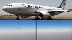 מטוס חברת התעופה של איראן שלפי דיווחים הוטרד על ידי טיסות של ארה"ב