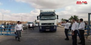 לראשונה מזה כמעט עשור משאיות מסוריה חוצות את הגבול בין ירדן לסוריה